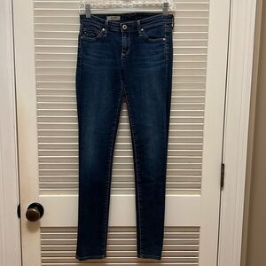 41. AG The Stilt Cigarette Leg Jeans in Medium Wash , Size 25